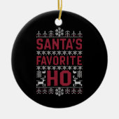 Weihnachts-Lieblings-Weihnachtssüßer Keramik Ornament (Vorne)