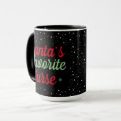 Weihnachts-Lieblingsaufwertung des Weihnachtsmanns Tasse (Vorderseite Links)
