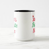 Weihnachts-Lieblingsaufwertung des Weihnachtsmanns Tasse (Zentrum)