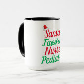 Weihnachts-Lieblingsaufwertung des Weihnachtsmanns Tasse (Vorderseite Links)