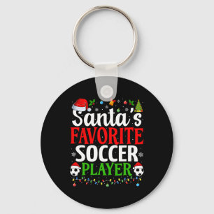 Weihnachts Lieblingsfußballspieler Xmas Funny Chri Schlüsselanhänger
