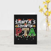 Weihnachts-Lieblingshilfetherapeut des Weihnachtsm Karte (Gelbe Blume)