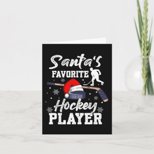 Weihnachts Lieblingshockey-Spieler Weihnachten Paj Karte