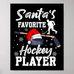 Weihnachts Lieblingshockey-Spieler Weihnachten Paj Poster