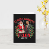 Weihnachts Lieblingskandidat seit 2024 Funny Trump Karte (Gelbe Blume)