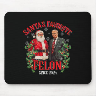 Weihnachts Lieblingskandidat seit 2024 Funny Trump Mousepad