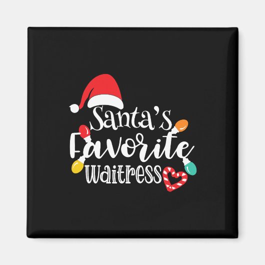 Weihnachts-Lieblingskellnerin Magnet (Vorne)