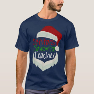 Weihnachts Lieblingslehrer Funny Christmas Santa R T-Shirt