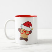Weihnachts Lieblingsmönchen mit lustigem Weihnacht Zweifarbige Tasse (Links)