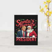 Weihnachts-Lieblingspräsident Funny Trump X Karte (Gelbe Blume)