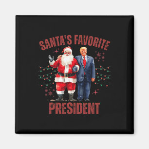 Weihnachts-Lieblingspräsident Funny Trump X Magnet