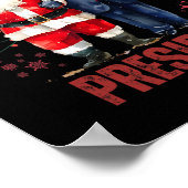 Weihnachts-Lieblingspräsident Funny Trump X Poster (Ecke)