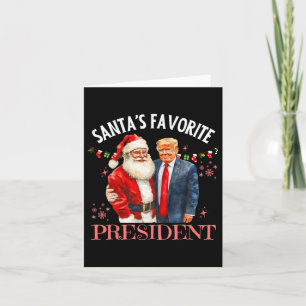 Weihnachts Lieblingspräsident Trump 47. Karte