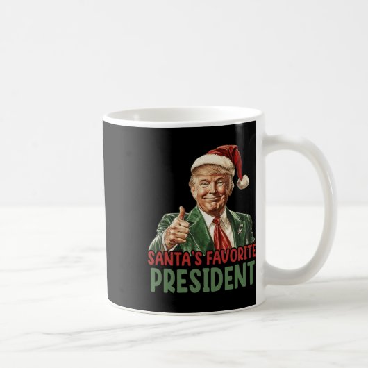 Weihnachts Lieblingspräsident Trump Weihnachten 20 Kaffeetasse (Rechts)