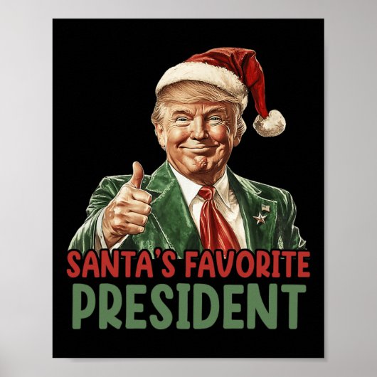 Weihnachts Lieblingspräsident Trump Weihnachten 20 Poster (Vorne)