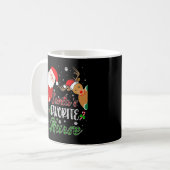 Weihnachts Lieblingsschwester Funny Xmas Pajamas R Kaffeetasse (Vorderseite Links)