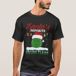 Weihnachts Lieblingsspieler Bowling Bowler T-Shirt