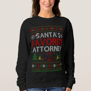 Weihnachts Lieblingsstaatsanwalt Xmas Ugly Anwalt  Sweatshirt