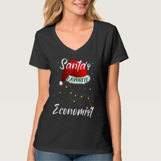 Weihnachts Lieblingswirtschaftler-Weihnachtsbaum p T-Shirt (Vorderseite)