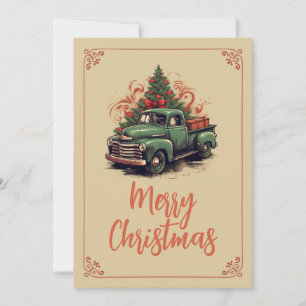 Weihnachts-Lieferwagen Feiertagskarte