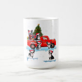 Weihnachts-Lieferwagen Truck Funny Boxer Kaffeetasse (Mittel)