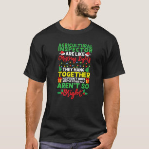 Weihnachts Light Agricultural Inspector Xmas Holid T-Shirt