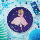 Weihnachts-Light Hair Ballerina Clara Papierplatte Pappteller (Party)