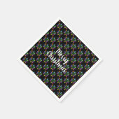 Weihnachts-Light-Schneeflocke-Design Serviette (Ecke)