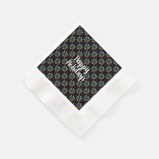 Weihnachts-Light-Schneeflocke-Design Serviette (Ecke)