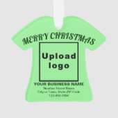 Weihnachts-Light-Shirt Form Acryl Ornament (Rückseite)