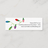 Weihnachts-Lights Hochzeit Website UAWG Mini Visitenkarte (Vorderseite)