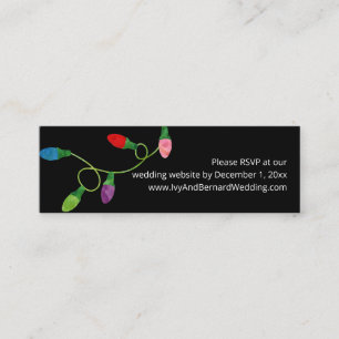Weihnachts-Lights Hochzeit Website UAWG Mini Visitenkarte