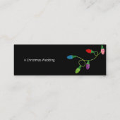 Weihnachts-Lights Hochzeit Website UAWG Mini Visitenkarte (Rückseite)