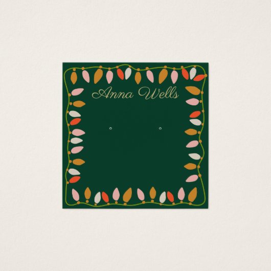 Weihnachts-LIghts-Logo-Werbekarte (Vorderseite)