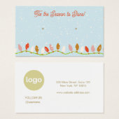 Weihnachts-LIghts-Logo-Werbekarte (Vorne & Hinten)