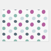 Weihnachts lila Pastellfarben einfach witzig Geschenkpapier Set (Vorderseite 3)