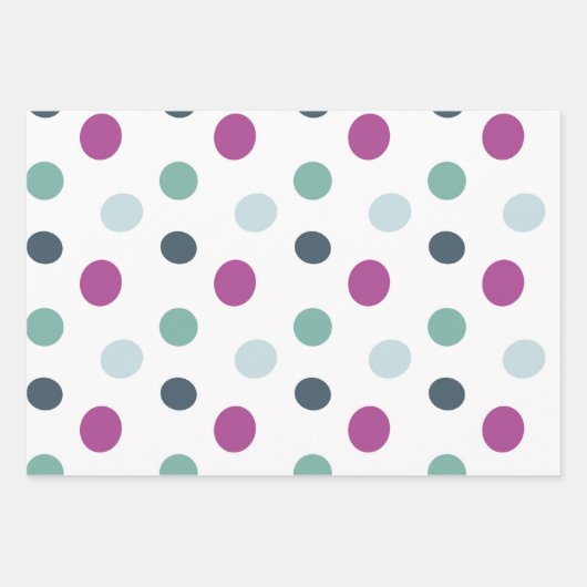 Weihnachts lila Pastellfarben einfach witzig Geschenkpapier Set (Vorderseite 3)