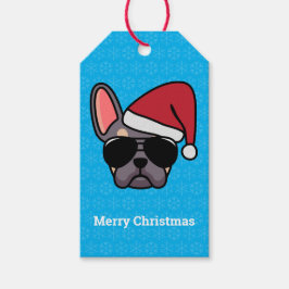 Weihnachts Lilac Tan Französisch Bulldog Geschenkt Geschenkanhänger