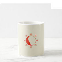 Weihnachts-Linia-Kunst-Tasse - Rot & Grün
