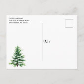 Weihnachts-LKW & Baum Mein Lieblingstag Postkarte (Rückseite)