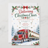 Weihnachts-LKW-Feier Einladung (Vorderseite)