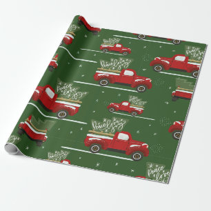 Weihnachts-LKW-Geschenkpapier Geschenkpapier
