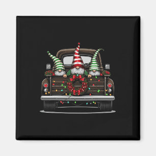 Weihnachts-LKW süßer Gnom Magnet