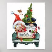 Weihnachts-LKWs Decoupage Print Poster (Vorne)