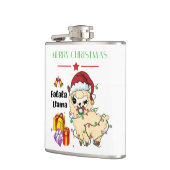 Weihnachts-Llama-Flasche Flachmann (Links)
