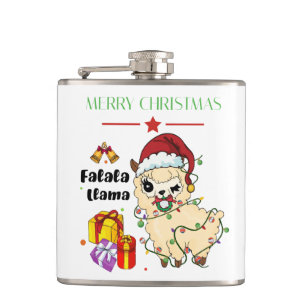Weihnachts-Llama-Flasche Flachmann
