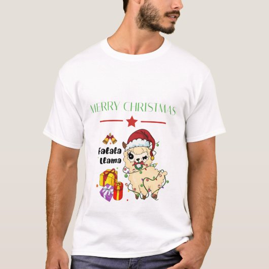 Weihnachts-Llama-T - Shirt (Vorderseite)