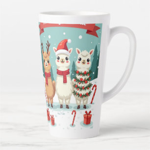 Weihnachts-Llamas-Parade Milchtasse