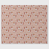Weihnachts Lllamas Wrapping Paper Geschenkpapier (Flach)