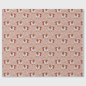 Weihnachts Lllamas Wrapping Paper Geschenkpapier (Flach)